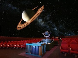 光学式プラネタリウムとデジタル式プラネタリウム の組みあわせにより、自然に近い美しい星空が楽しめます
