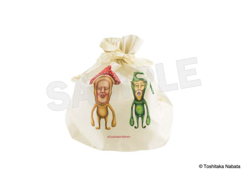 こびとづかんサテンフリルポーチ巾着 1,650円※画像は完成イメージです。