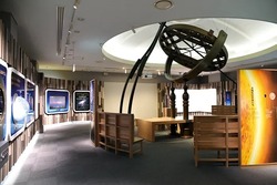 天文展示室の様子