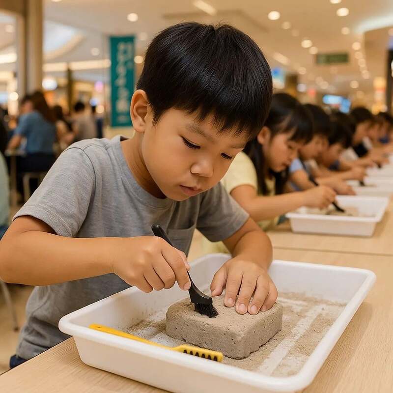 鉱物＆化石発掘体験（イメージ）