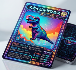 つくろう！オリジナル恐竜トレカ（イメージ）