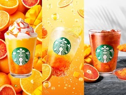 スターバックス「ぎゅぎゅっと オレンジ＆マンゴー フラペチーノ」「チラックス ソーダ オレンジ ＆ マンゴー」「クラフト ジューシー オレンジ ＆ マンゴー ティー」