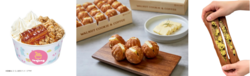 「ヨアジョン フローズンヨーグルト」（左）／「BOKHODU 福クルミ」（中央）／「オクダン ドバイチョコもちクッキー」（右）