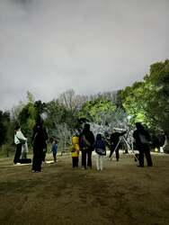  千里中央公園で夜空との交流