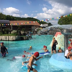 火山や島、潜水艦を模した個性的な遊び場も子供に大人気（ユーザー投稿画像）