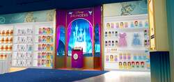 店内イメージ：ディズニープリンセスが現れるマジカルスクリーン （C）Disney （C）Disney. Based on the "Winnie the Pooh" works by A.A. Milne and E.H. Shepard.