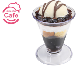 パリパリチョコのコーヒーゼリーパフェ