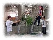 月面を歩いているような体験ができる「ムーンウォーカー」