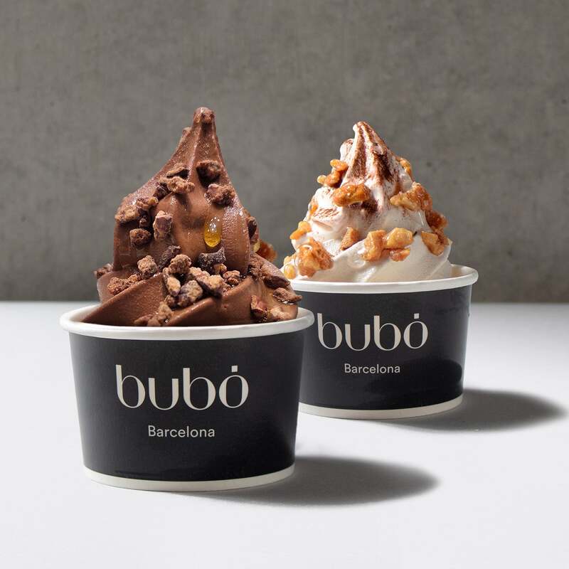 ソフトクリーム 食べ比べセット（シャビーナ＆マカダム）／ブボ・バルセロナ