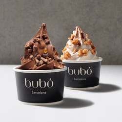 ソフトクリーム 食べ比べセット（シャビーナ＆マカダム）／ブボ・バルセロナ