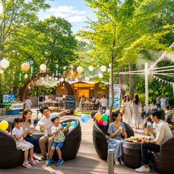 「縁日・ワークショップ・パフォーマンスが大集合！　水戸プラザホテルの夏祭りイベント」の写真