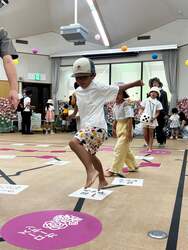 昨年の「巨大すごろくで遊ぼう」の様子