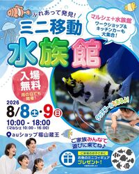 ふれあって発見！ミニ移動水族館