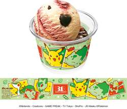 サーティワン アイスクリーム「ポケモン ダブルカップ」 （C）Pokemon. （C）Nintendo/Creatures Inc./GAME FREAK inc.