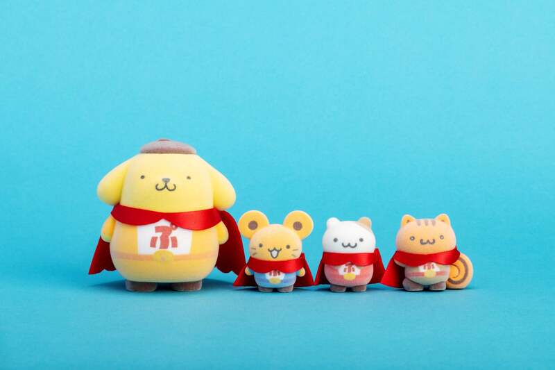 ぴあ「ポムポムプリン30周年 ポムポムヒーローマスコット」フロッキーマスコット （C）2026 SANRIO CO., LTD. APPROVAL NO. L671988