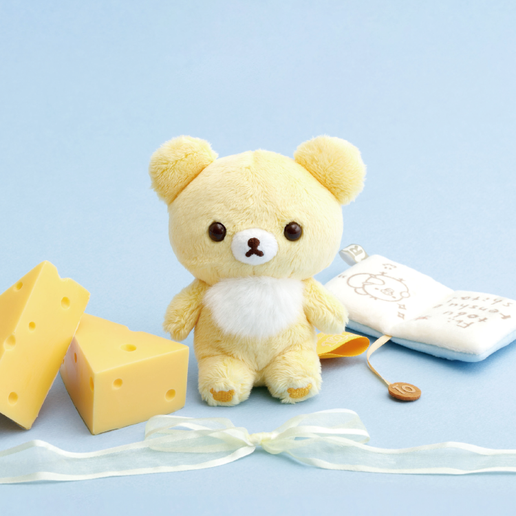 Chairoikoguma 5Colorsぬいぐるみ（1,980円／りらっくま茶房・りらっくまの湯限定カラー、なくなり次第終了）