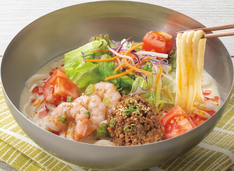 「ガスト」胡麻香る冷やし豆乳担々うどん