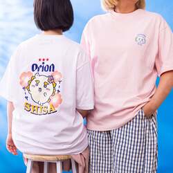 「ちいかわ×オリオンビール」デザインTシャツ （C）Orion　（C）nagano　（C）nagano / chiikawa committee