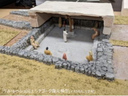 イエス・キリストの故郷ナザレの近くにあったユダヤ教徒の集会所を想像復元した展示も