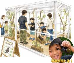 「ヘラクレスオオカブトに触れる！「世界のカブクワ展」が宇部のときわミュージアムで」の写真