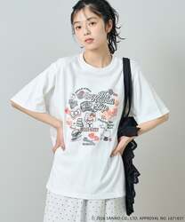 "HELLO KITTY"コラージュ プリントTシャツ