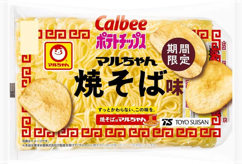 カルビー「ポテトチップス マルちゃん焼そば味」