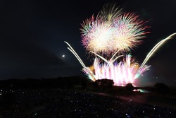 間近で体感する花火の音と美しさは、「おうら祭り」ならでは！