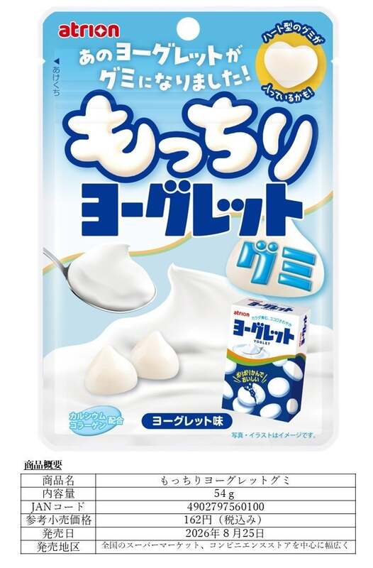 アトリオン製菓「もっちりヨーグレットグミ」