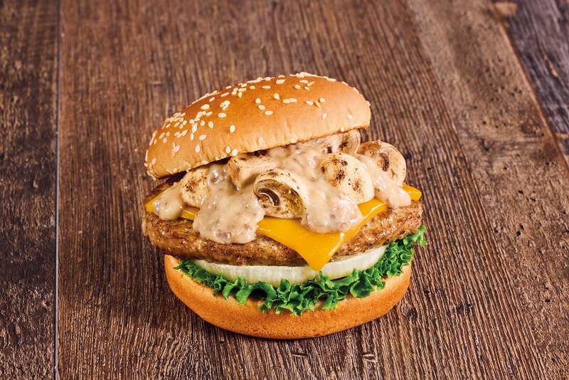 マッシュルームチーズバーガー ポルチーニクリームソース 890円
