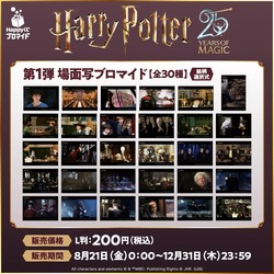「ハリー・ポッターと賢者の石」25周年記念ブロマイド 第1弾