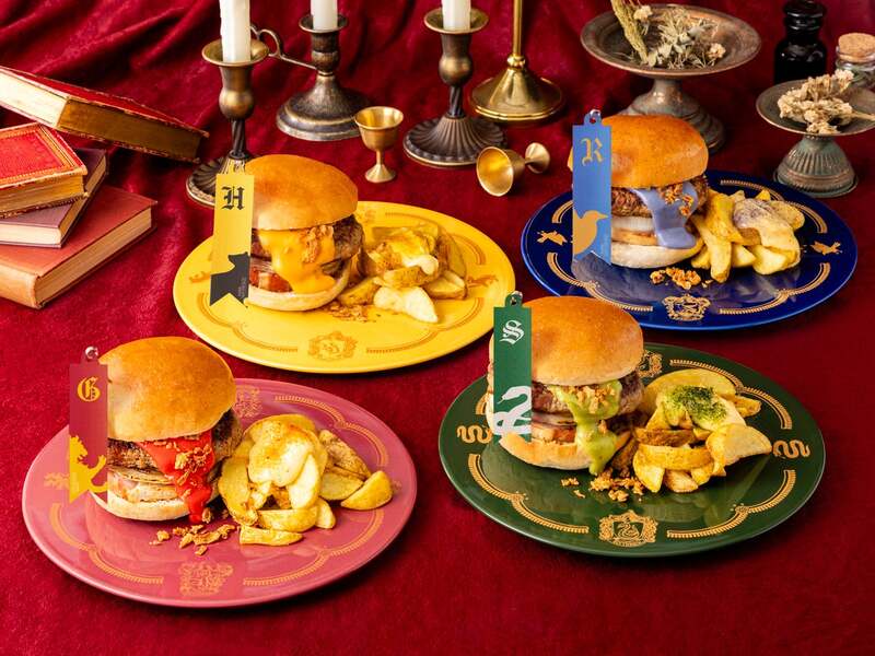 Harry Potter Cafe「ホグワーツ バーガー（4種）」