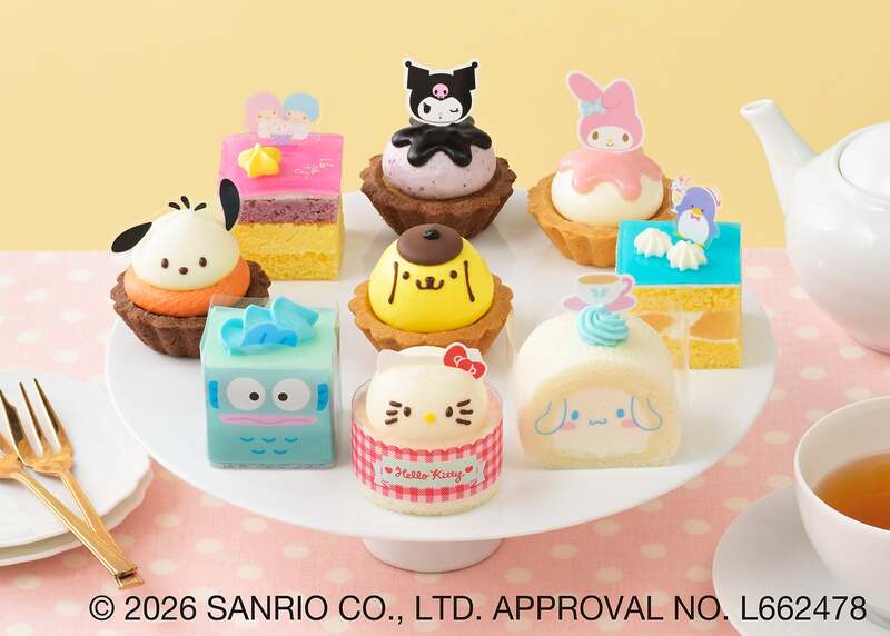 銀座コージーコーナー「サンリオキャラクターズ スイーツコレクション（9個入）」 （C）2026 SANRIO CO., LTD.