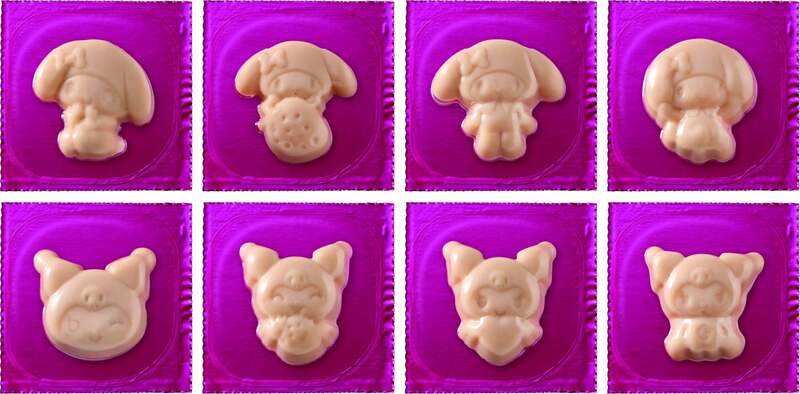 QBB「マイメロディ＆クロミ かたぬきチーズデザートいちご味」チーズのデザイン全8種類 （C）2026 SANRIO CO., LTD.