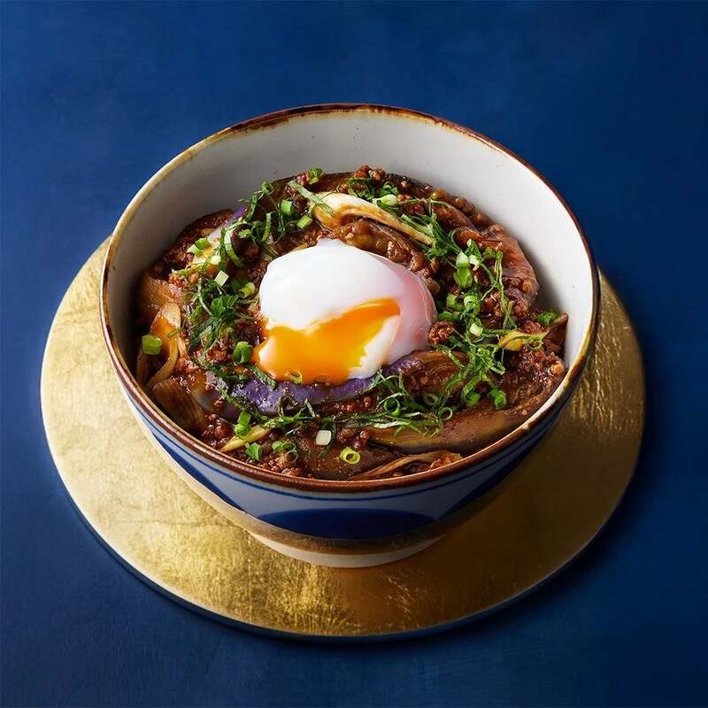 nana's green tea「秋茄子の自家製肉味噌甘辛どんぶり」