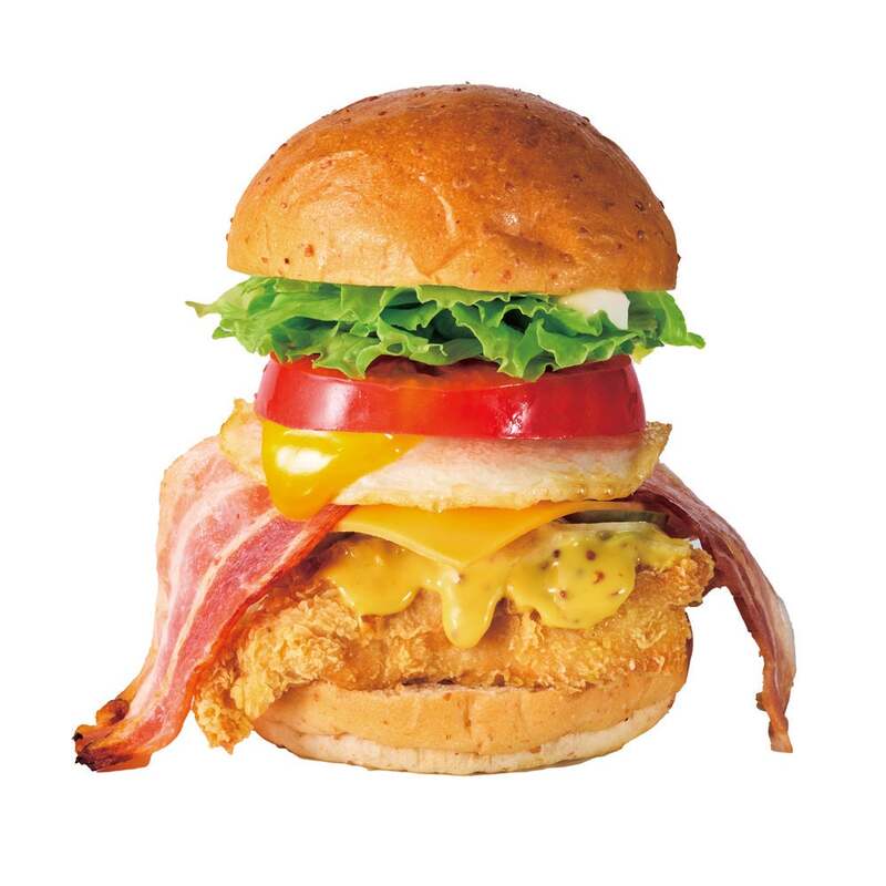 ベーコンチーズ月見バーガー│690円（税込）