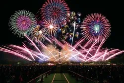 音楽と光が融合する沼田花火大会