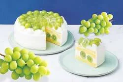 椿屋珈琲「シャインマスカットのショートケーキ」