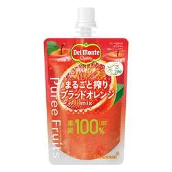 デルモンテ「ピュレフルーツ まるごと搾りブラッドオレンジミックス」