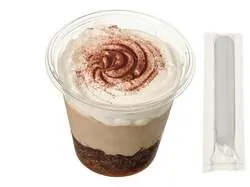 セブン‐イレブン「まぜまぜスイーツ カフェラテ わらびもち入り」