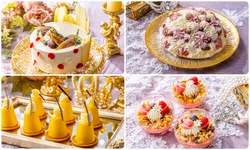 秋の食材をふんだんに使用し、花やハーブの繊細な余韻を織り込んだスイーツの数々