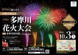 多摩川花火大会の様子