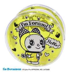 振り向いた姿がかわいいドラミデザインのイエローのポーチ