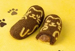 東京ばな奈「東京ばな奈ぶにゃんこ チョコバナナ味、『見ぃつけたっ』」