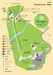 三島スカイウォーク×シナモロール コラボ期間中の園内マップ