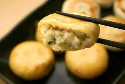 チーズ丸もち餃子