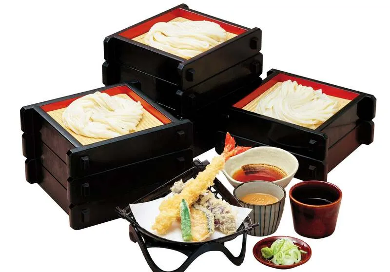 大海老天ぷら付きうどん食べ放題のイメージ