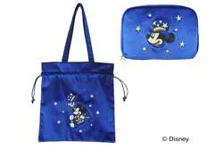 ミッキー〈スター〉巾着トートバッグ4,950円、ポーチ3,850円