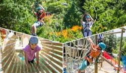 「PANZAパンザぎふ清流里山公園」のジップラインや遊具