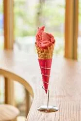 加藤農園の完熟いちごを使った「いちごソルベ」