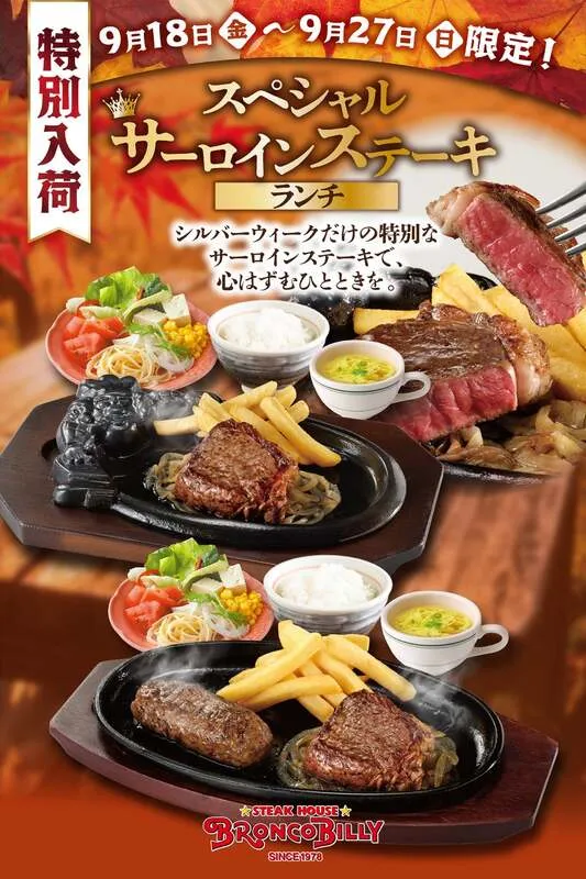 ブロンコビリー「炭焼きスペシャルサーロインステーキランチ」